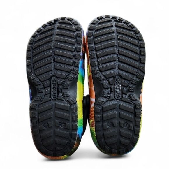 Crocs Classic Tie-Dye Dual Clogs Comfort Graphic W/Jibbitzs Size Men 5/Youth J5 - Picture 8 of 13
